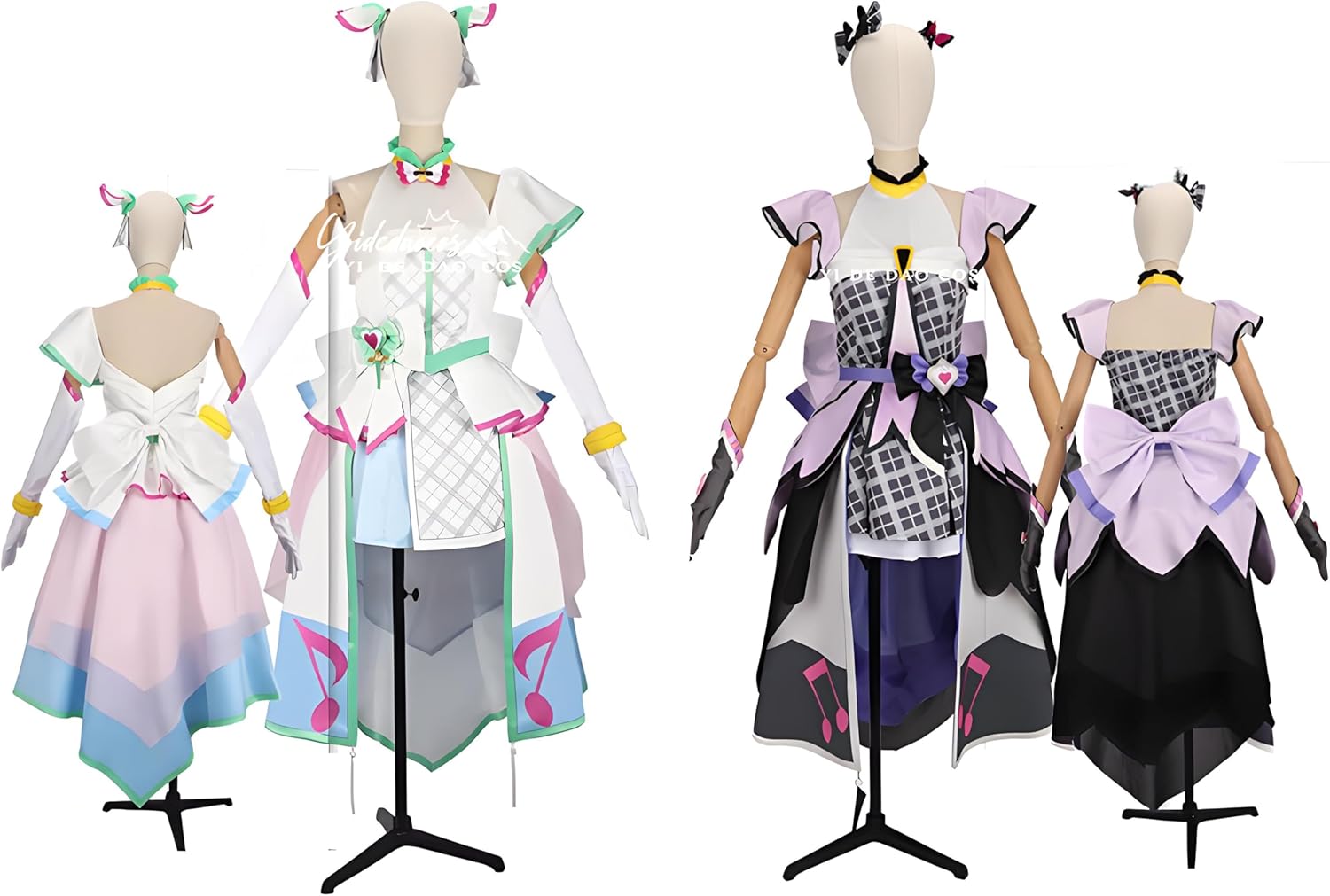 キミプリ/プリキュア/キュアズキューン/コスプレ衣装 ウィッグ付き キミとアイドルプリキュア プリルン Purirun キュアズキューン Cure